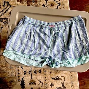 PJ Savage pj pajama striped shorts